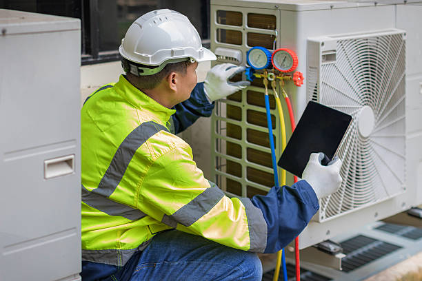 Professional Ductwork Repair technician working in Woodcliff Lake, NJ